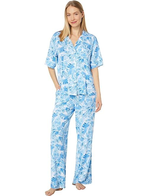 Tommy Bahama 3/4 Sleeve Long Pants PJ Set