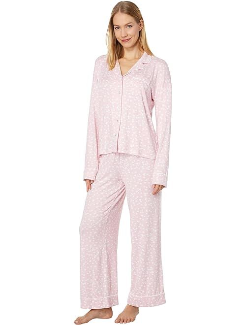 Splendid Long Sleeve Notch Long PJ Set