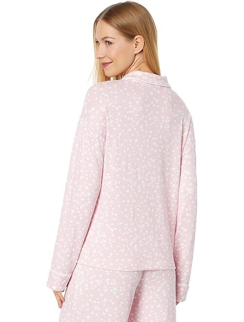 Splendid Long Sleeve Notch Long PJ Set