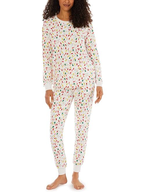 Pajamarama Christmas Lights Long PJ Set