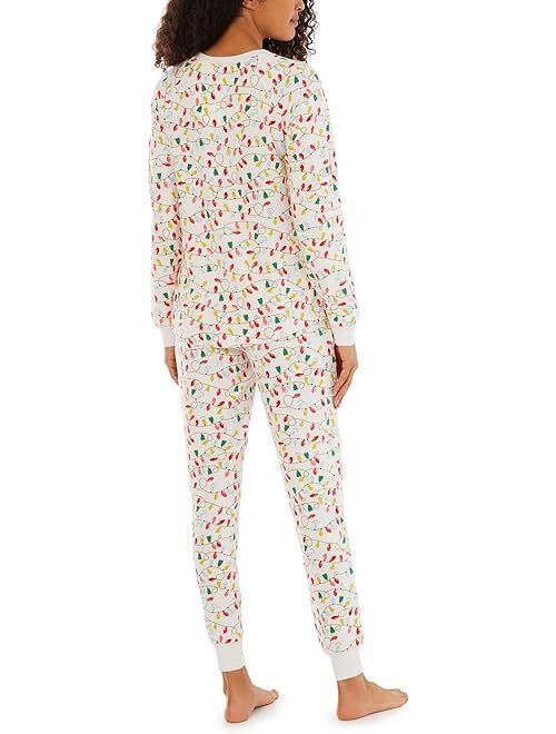 Pajamarama Christmas Lights Long PJ Set