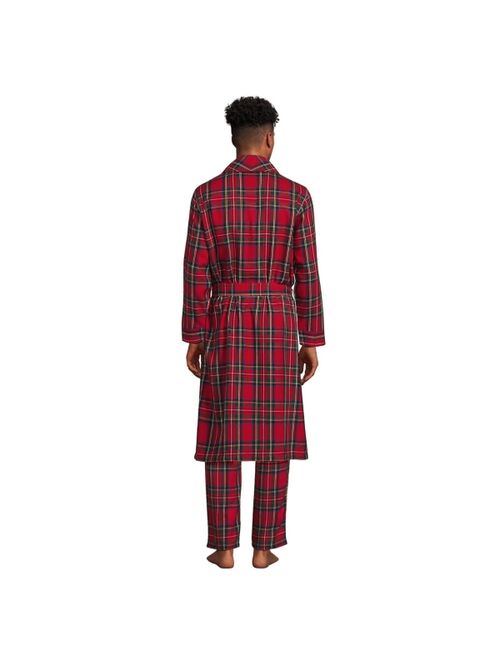 Lands' End Men's Flannel Robe