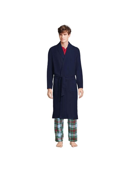 Lands' End Men's Flannel Robe