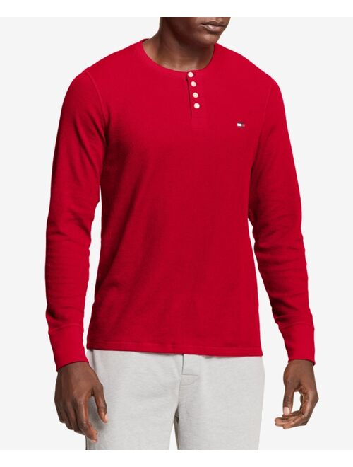 Tommy Hilfiger Men's Waffle-Knit Long-Sleeve Henley Top