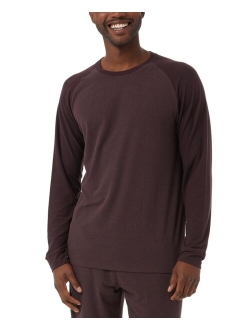 Men's Heat Colorblocked Raglan-Sleeve Sleep T-Shirt