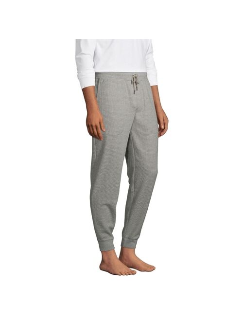 Lands' End Men's Waffle Jogger Pajama Pants