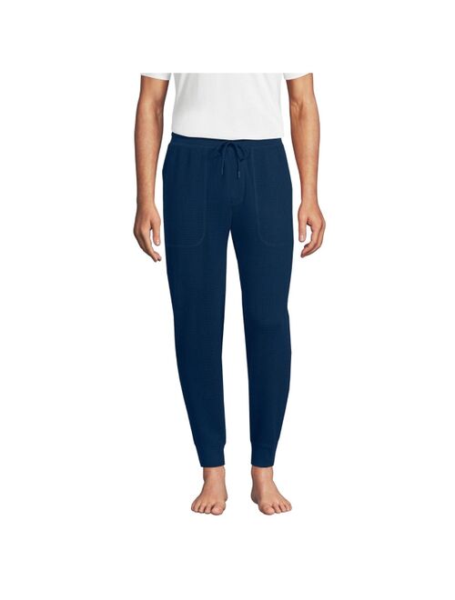 Lands' End Men's Waffle Jogger Pajama Pants