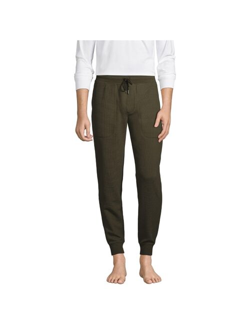 Lands' End Men's Waffle Jogger Pajama Pants