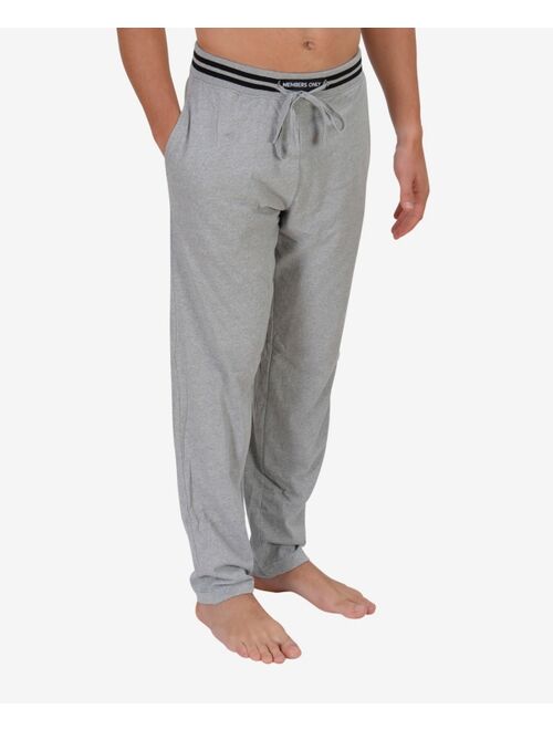 Members Only Men's 2 Stripe Waist Jersey Knit Lounge Pants