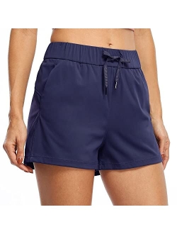 Willit Women's Shorts Hiking Athletic Shorts Yoga Lounge Active Workout Running Shorts Comfy Casual with Pockets 2.5"