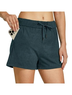 Willit Women's Shorts Hiking Athletic Shorts Yoga Lounge Active Workout Running Shorts Comfy Casual with Pockets 2.5"