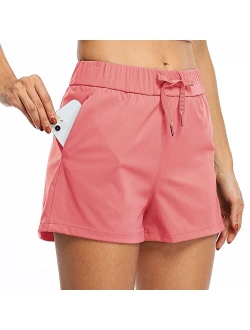 Willit Women's Shorts Hiking Athletic Shorts Yoga Lounge Active Workout Running Shorts Comfy Casual with Pockets 2.5"