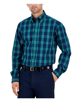 Men's Regular-Fit Large Plaid Dress Shirt, Created for Macy's