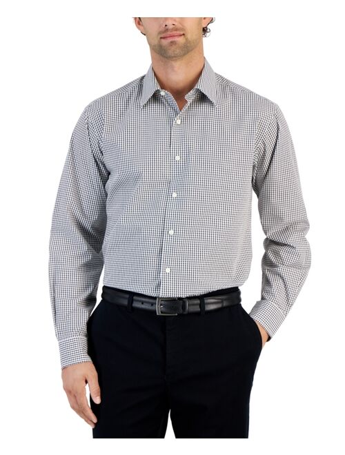 CLUB ROOM Men's Regular-Fit Check Shirt, Created for Macys