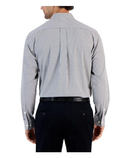 CLUB ROOM Men's Regular-Fit Check Shirt, Created for Macys