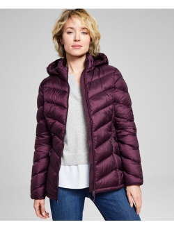 Women's Packable Hooded Puffer Coat, Created for Macy's