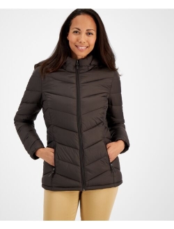 Women's Packable Hooded Puffer Coat, Created for Macy's