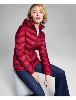 Women's Packable Hooded Puffer Coat, Created for Macy's