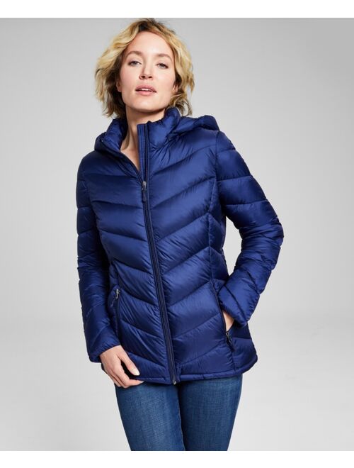 CHARTER CLUB Women's Packable Hooded Puffer Coat, Created for Macy's