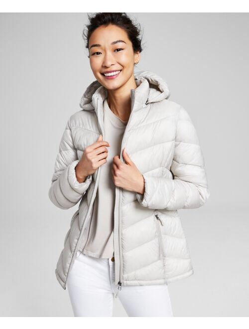 CHARTER CLUB Women's Packable Hooded Puffer Coat, Created for Macy's