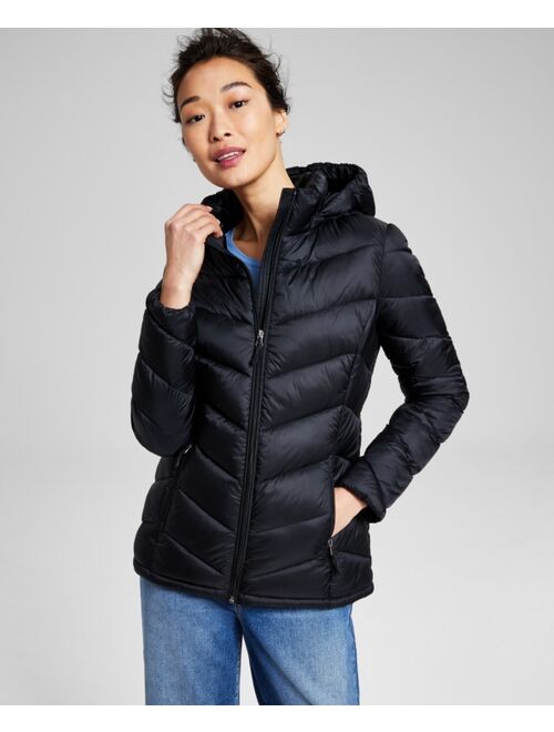 CHARTER CLUB Women's Packable Hooded Puffer Coat, Created for Macy's