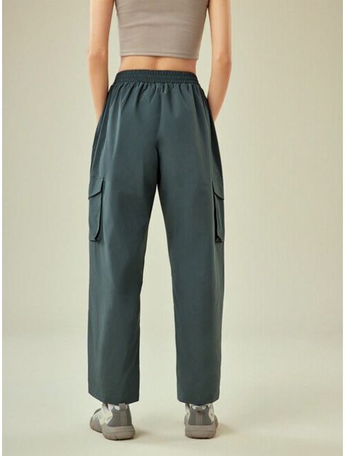 SHEIN In My Nature Women's Flap Pocket Outdoor Pants