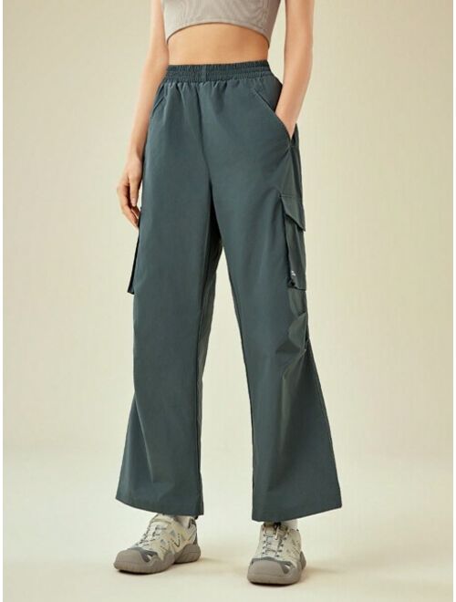 SHEIN In My Nature Women's Flap Pocket Outdoor Pants