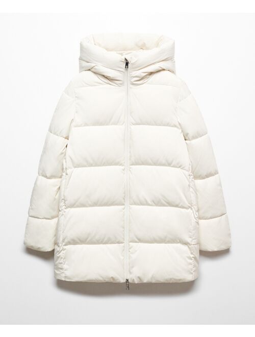 MANGO Women's Hood Quilted Coat