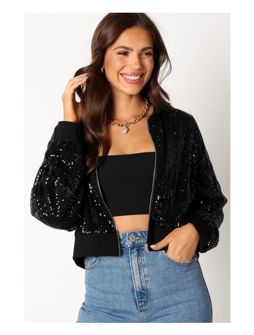 Petal & Pup PETAL AND PUP Stevie Sequin Bomber Jacket