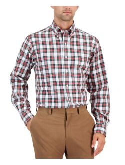 Men's Regular-Fit Randall Plaid Dress Shirt, Created for Macy's