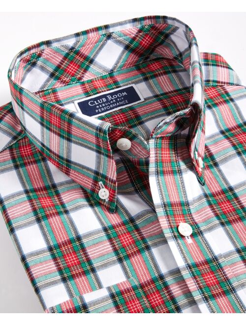 CLUB ROOM Men's Regular-Fit Randall Plaid Dress Shirt, Created for Macy's