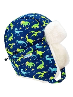 JAN & JUL Cozy-Dry Trapper Hat | Grow-with-Me Adjustable Winter Hat for Baby Toddler