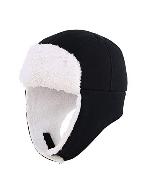 Connectyle Toddler Boys Kids Trapper Winter Hat with Earflaps Warm Windproof Hat