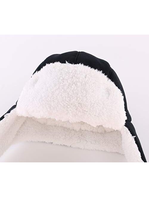 Connectyle Toddler Boys Kids Trapper Winter Hat with Earflaps Warm Windproof Hat