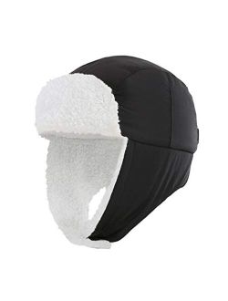 Home Prefer Toddler Boys Girls Sherpa Earflap Hat Kids Winter Hat Snow Ski Hat