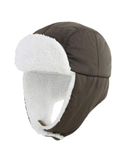 Home Prefer Toddler Boys Girls Sherpa Earflap Hat Kids Winter Hat Snow Ski Hat