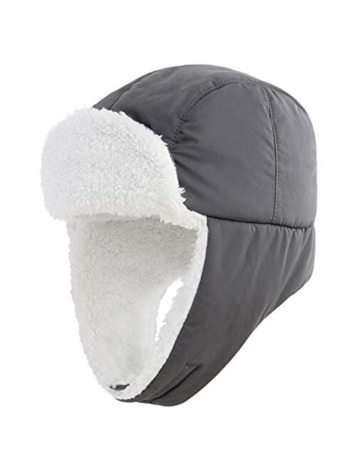 Home Prefer Toddler Boys Girls Sherpa Earflap Hat Kids Winter Hat Snow Ski Hat