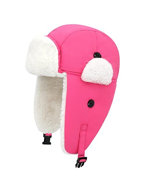 Sarfel Toddler Winter Hat Baby Winter Hat Waterproof Infant Kids Winter Hat Warm Fleece Toddler Trapper Hat Snow Hat for Kids