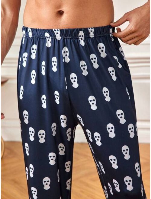 Men S Printed Comfortable Pajama Bottom For Home Wear