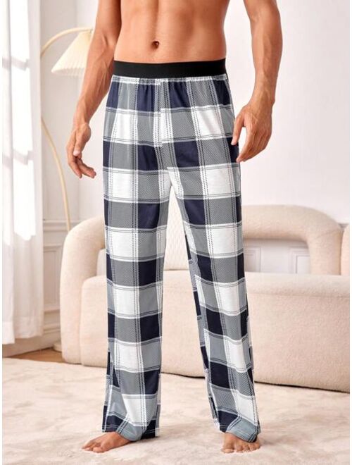 Men s Plaid Home Wear Bottoms