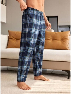 Men S Plaid Patterned Home Clothing Bottoms