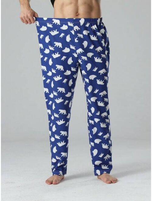 Men S Fashionable Animal Printed Home Leggings