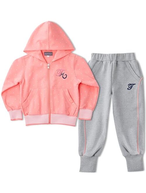 ROROANCO Kids Toddler Girls Boys Sweatsuit Tracksuit Hoodie and Jogger Set 2 pieces Activewear Long Sleeve