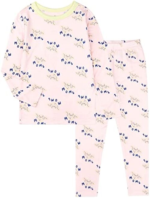 mollimelli friends 2T~15Y Christmas Sleepwear Snug-fit Modal Pajama sets Toddlers Kids Teen Girls Boys Unisex pjs