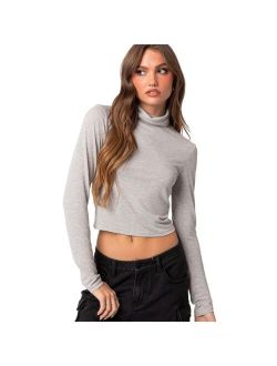 EDIKTED Women's Honor turtle neck top