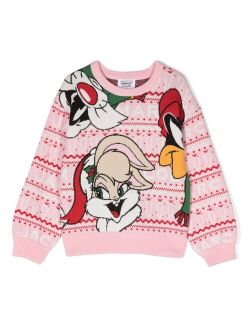 Kids x Looney Tunes intarsia-knit sweatshirt