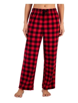 Women's Printed Fleece Pajama Pants, Created for Macy's