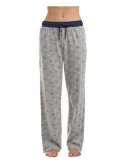 Women's Knit Drawstring-Waist Pajama Pants