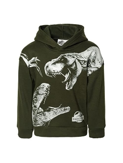 Jurassic World Dinosaur T-Rex Fleece Pullover Hoodie Toddler to Big Kid