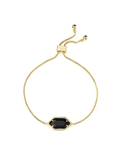 CALOO TEEMOO 18K Gold Plated Bracelets with Pendant Luxurious Bracelets for Women Fashion Jewelry Lovely Gold Bracelets